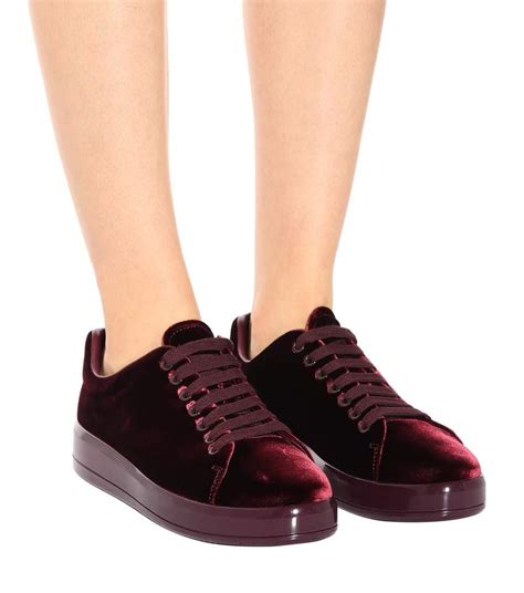 prada velvet sneakers|Prada shoes for women size 5.